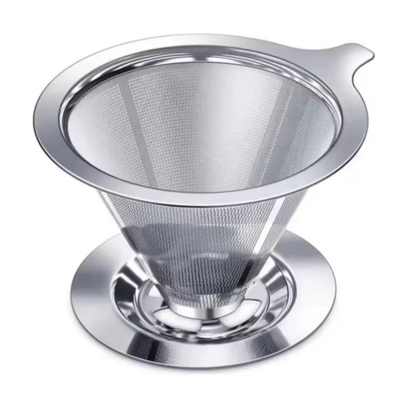Coador Filtro De Café Inox 103 Reutilizável Grande Sem Uso De Papel