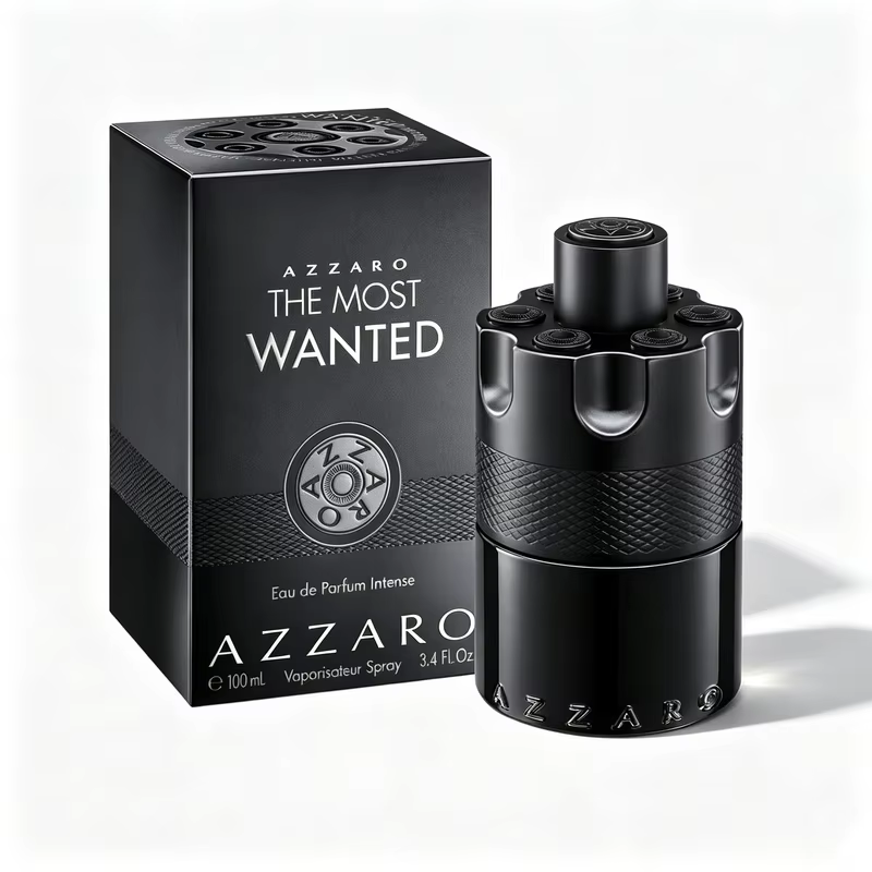 Perfume Azzaro The Most Wanted EDP Intense 100ml Masculino, Fragrância Amadeirada Âmbar, Ótima Fixação, Ideal para Presente