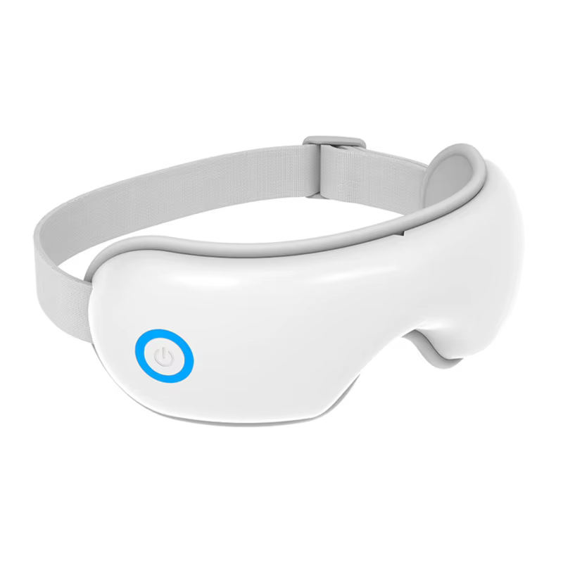 Máscara Massageadora de Olhos Dobrável com Calor e Música Bluetooth, Dispositivo de Cuidado Ocular com Airbag, Presente para Alívio de Cansaço Ocular, Olhos Secos e Melhoria do Sono