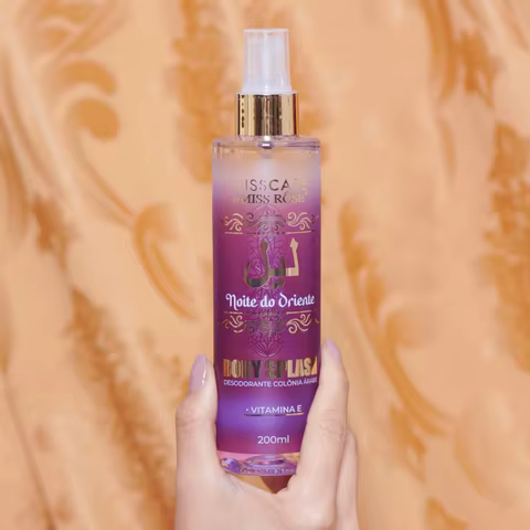 Body Splash Àrabe Desodorante Colônia Noite do Oriente 200ml - Miss Rôse