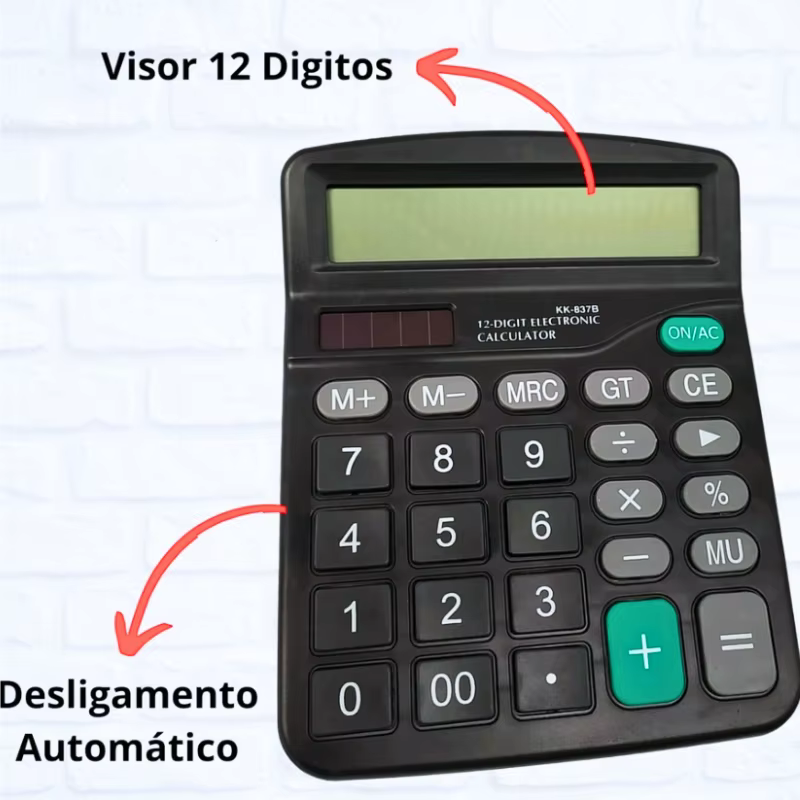 Calculadora Mesa 12 dígitos, Kk-837b