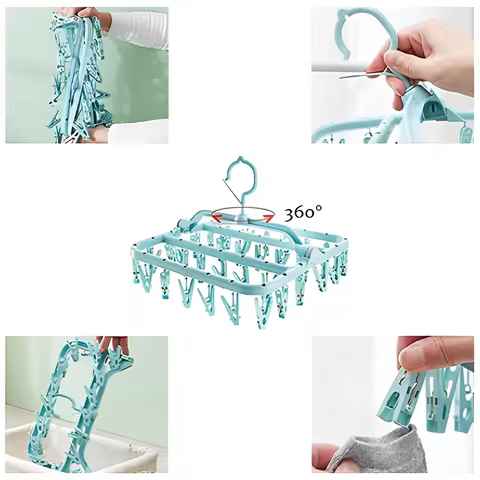 Varal Calcinha Meia Cueca Peça Intima com 32 Prendedores Reforçado Envio Imediato - Neverdie Store