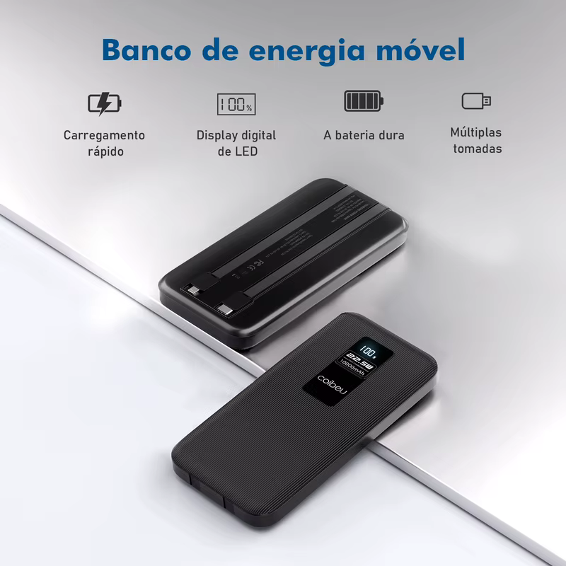 Carregador Portátil 10000mah, Bateria, Powerbank Portátil, Pilhas Recarregáveis, Carregador Portatil, Power Bank Portátil， USB