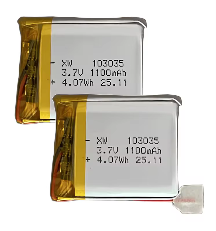 2x Baterias Lítio-Po 1100mAh Nominal 102835mm 4.07wh 1C com PCM/PCB Capacidade Real 1150mAh recarregável com Garantia - Original