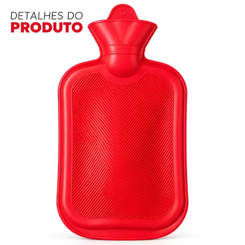 Bolsa de Água Quente Reutilizável com Superfície Texturizada para Uso Doméstico
