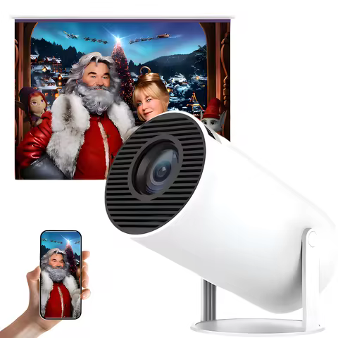 Projetor Smart Mini Portátil Hy300ultra Led 300ansi 4k Full Hd Android 11 Wi-fi6 Bt5.4, Projetor De Tv Inteligente Para