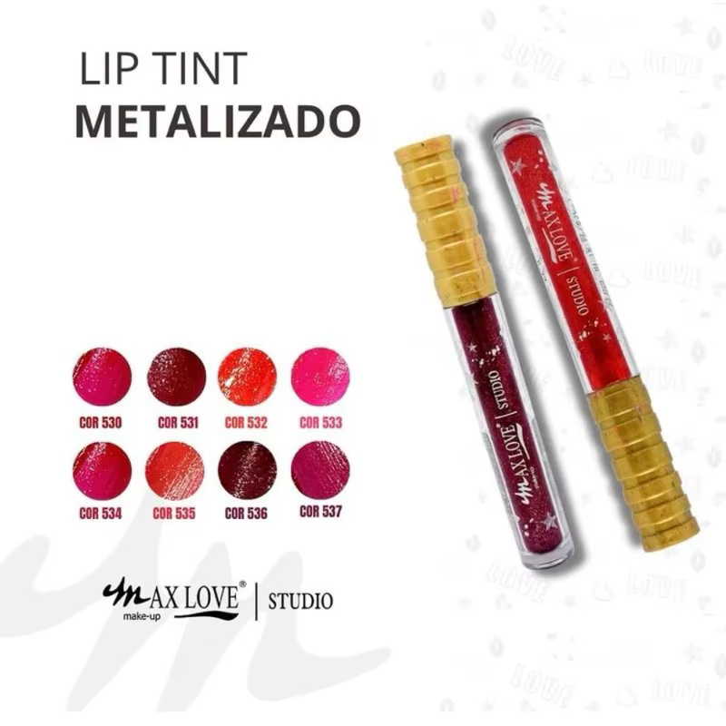 Lip Tint Metalizado Vegano Max Love