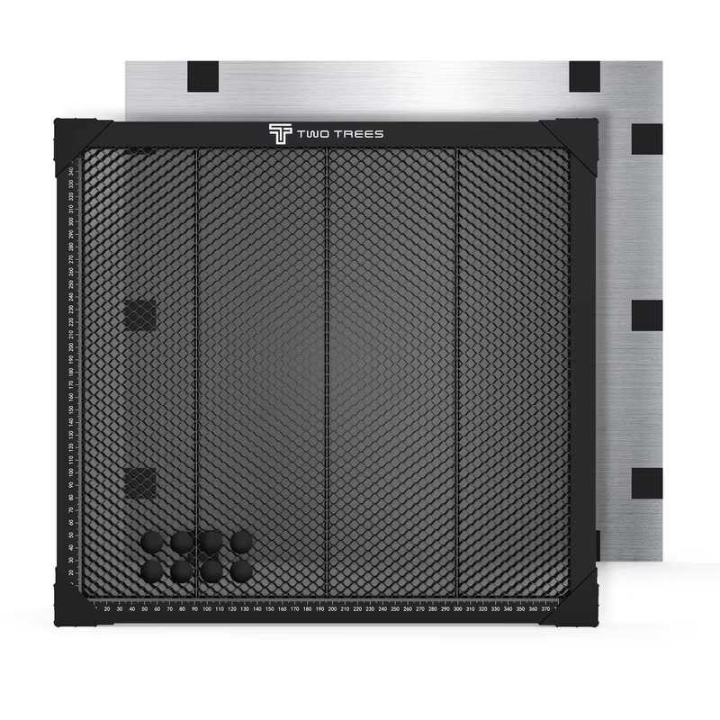 Plataforma de Trabalho com Painel Honeycomb 400x400mm da Two Trees com Placa de Alumínio para Gravador a Laser CO2, Acessórios para Gravador a Laser