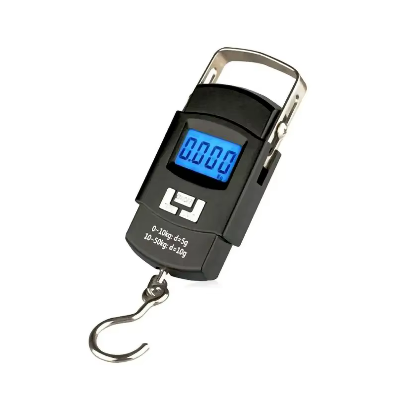 Balança Digital Portátil De Mão gancho Até 50kg Trava Mala Bagagem