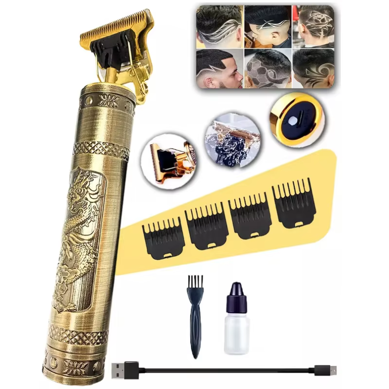 Máquina De Cortar Cabelo e Barba Masculina Aparador Profissional Sem Fio