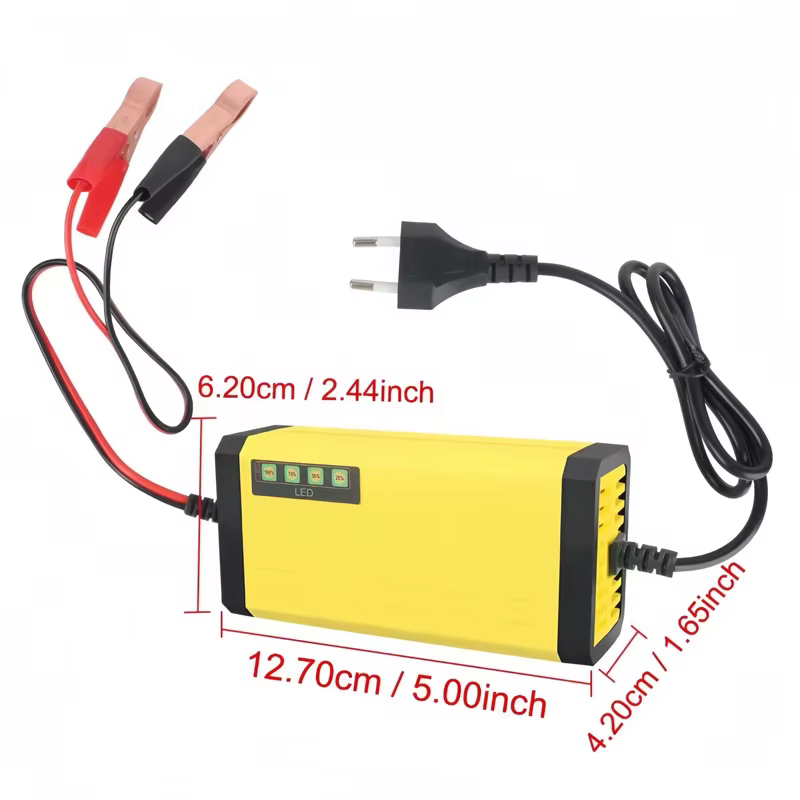Carregador 12V/motocicleta/van/carro/bateria seca/bateria única de veículo elétrico inteligente universal