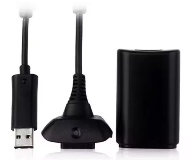 Kit Fonte E Carregador compativel Controle Xbox 360 Cabo Usb
