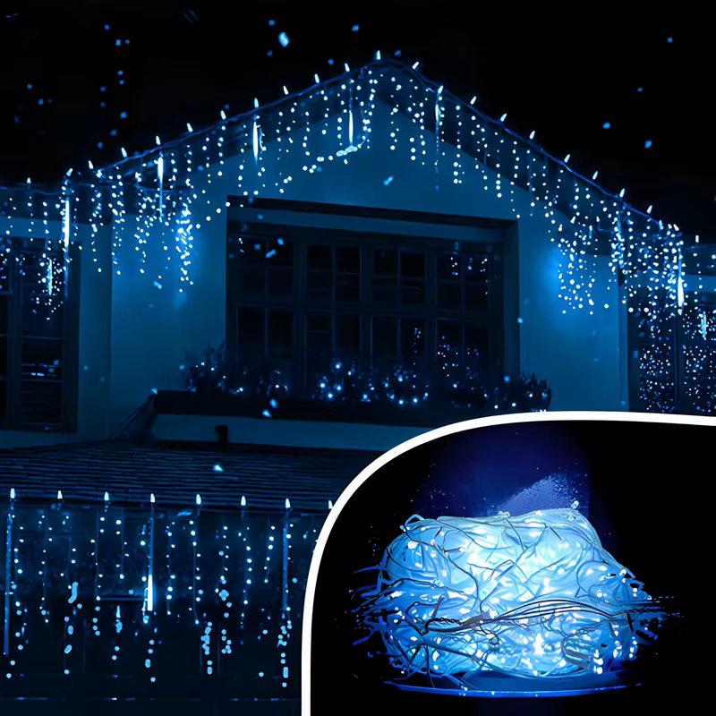 Cascata 200 Led's 110v/220v Fixo 5 M Natal para festas e decoração 200Cascata - Neverdie Store