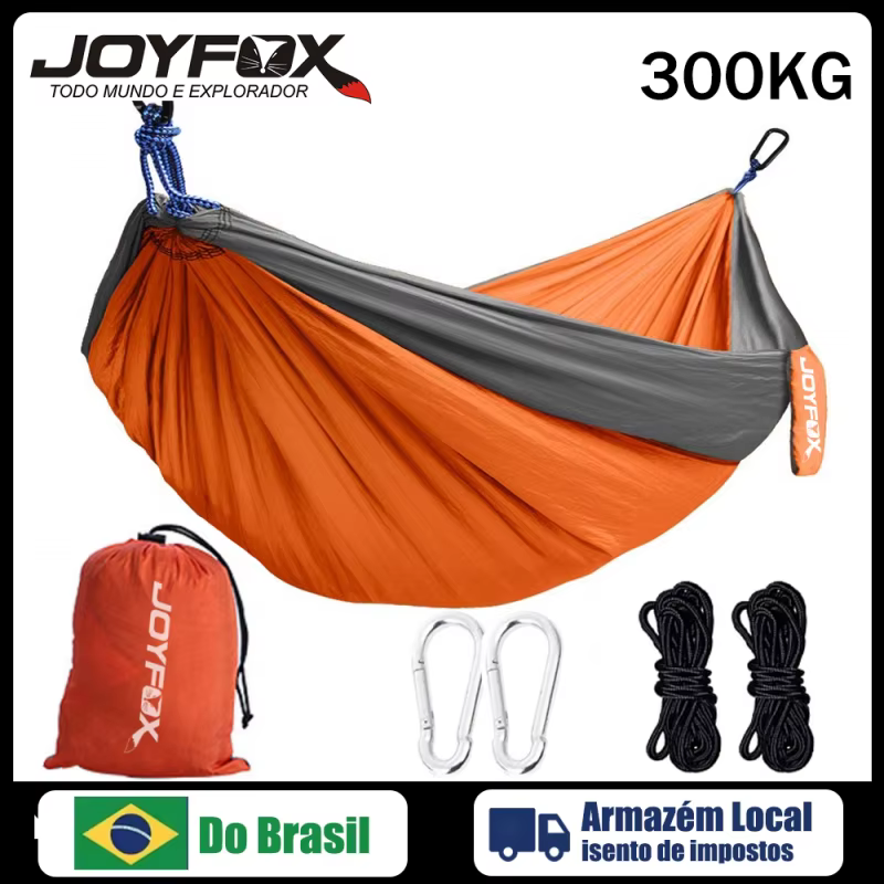 Joyfox Rede Camping Selva Sacos De Dormir Casal Nylon 300kg rede de jardim pára-quedas Rede portátil de acampamento ao ar livre