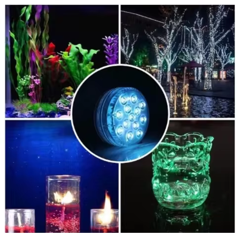 1Unidade Luminarias LED Para Piscina 16 cores diferentes Impermeavel - Neverdie Store