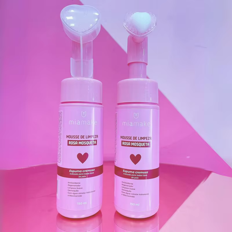 Mousse de Limpeza Rosa Mosqueta 150ml - Mia Make