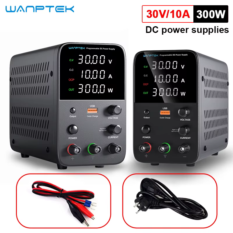 Wanptek fonte de alimentação dc programável wps3010h bancada de manutenção de laboratório 30v 10a regulador de corrente de tensão ac 220v 110v