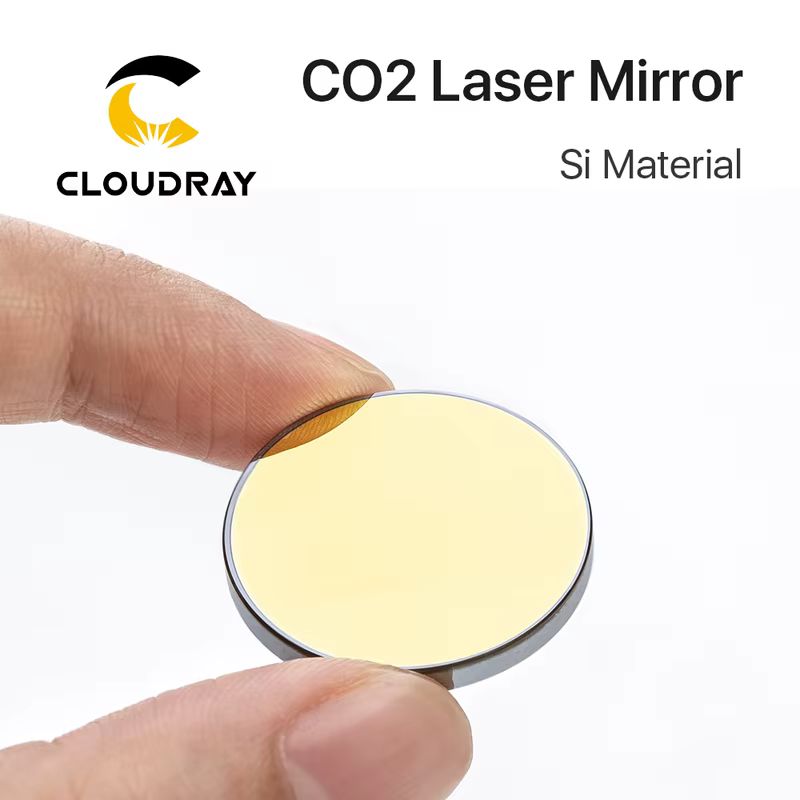 Espelhos Refletores de Silício Co2 Laser Cloudray para Gravador a Laser, Lentes Refletoras de Silício Banhadas a Ouro, Diâmetro. 19 20 25 30 38,1 mm