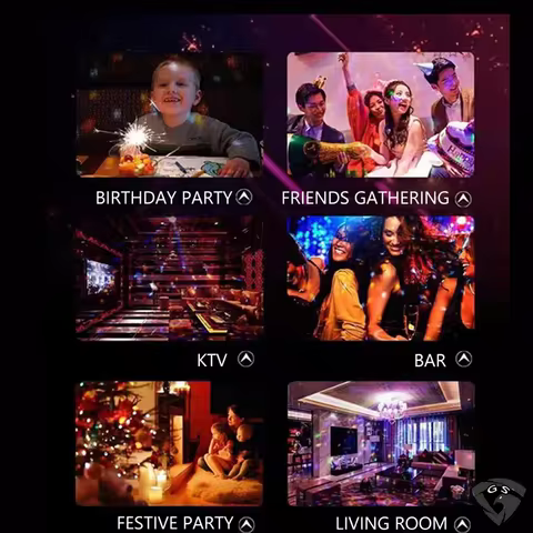 Globo LED RGB Som Ativado USB Luzes de Decoração de Festa Discoteca Para Sala de Casa Dança Karaokê Balada Bar Eventos
