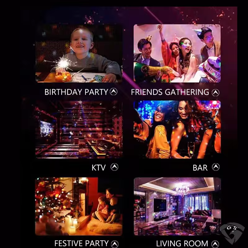 Globo LED RGB Som Ativado USB Luzes de Decoração de Festa Discoteca Para Sala de Casa Dança Karaokê Balada Bar Eventos