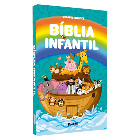 Bíblia Infantil Ilustrada Arco-Íris para criança aprender a Palavra de Deus