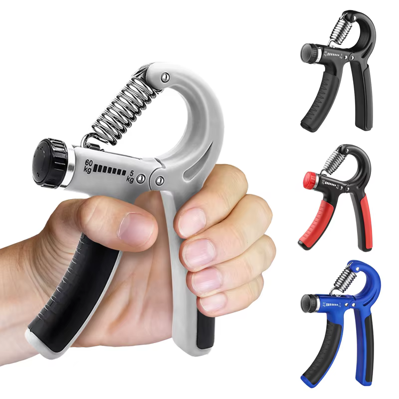 Hand Grip Com Mola Ajustável 5kg A 60kg Fortalecimento De Mão Antebraço Strengthener Exercício Força