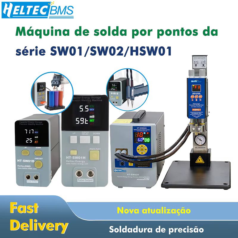 BR Fast shipping Heltec Capacitor Energy-Storage Precision Pulse Spot Welder 10.6/14.5/19.8KW alumínio para níquel máquina de soldadura