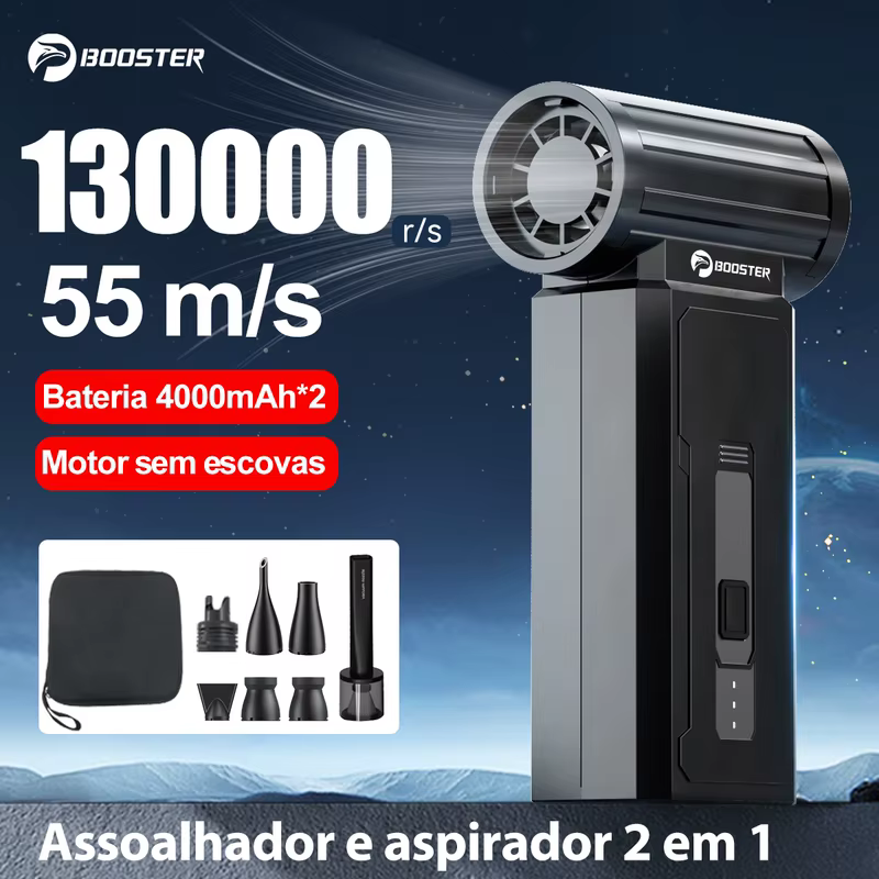BOOSTER W01 Mini Turbo Ventilador Jet Ventilador de ar poderoso 100,000 RPM Ventilador poderoso com ventilador de duto de alta velocidade Turbo Blower
