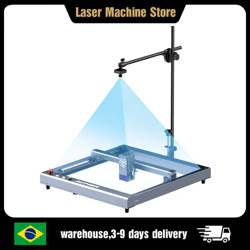 Câmera a Laser ACMER A500 HD para Gravação, USB Lightbrun, 5 Milhões de Pixels, Suporte para Gravação de Vídeo para a Maioria das Máquinas de Gravação a Laser