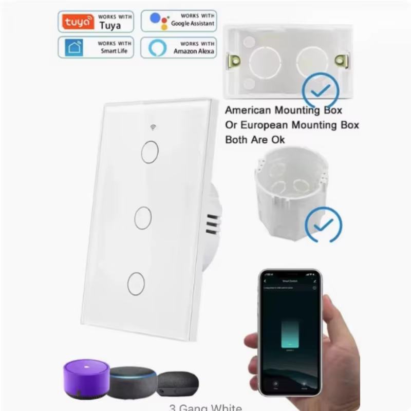 Interruptor Inteligente com Timer e Monitoramento de Consumo, Design Moderno para Casa e Escritório, Instalação Fácil