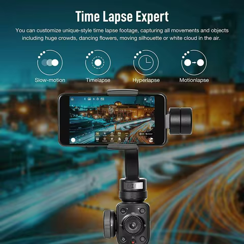 【Do Brasil】ZHIYUN Smooth 4 Gimbal para Smartphone 3 Eixos Estabilizador Focus Zoom Wheel Rastreamento por APP Timelapse iPhone Android YouTube TikTok Instagram Vlog (Leia a descrição antes da compra)