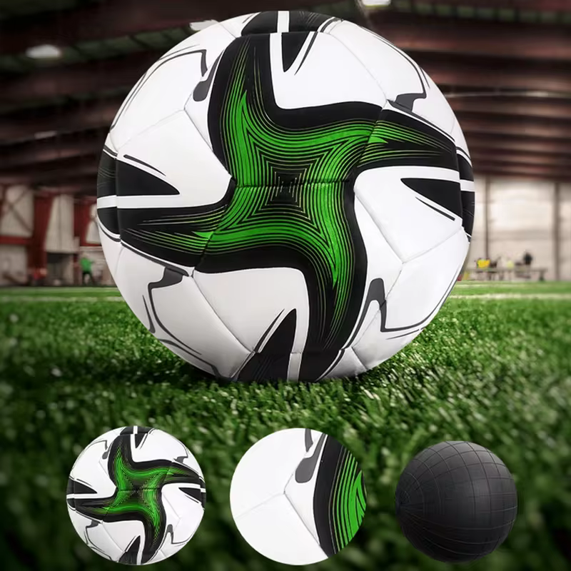 Bola de futebol padrão profissional para esportes ao ar livre, bolas de treinamento de alta qualidade, material PU, tamanho 5, presente para crianças