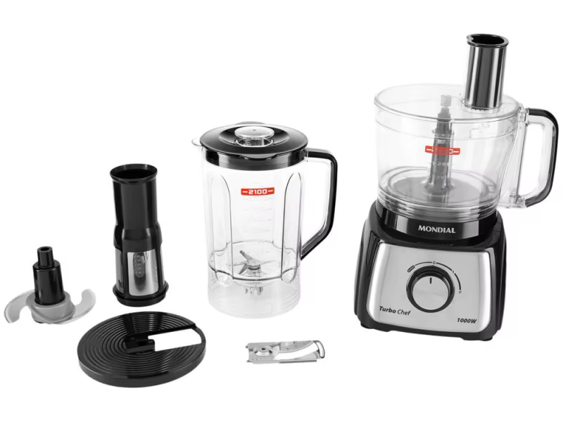 Multiprocessador de Alimentos Mondial Preto - 220V