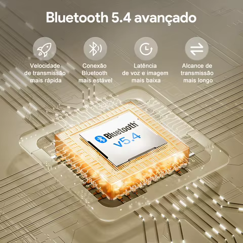 QCY-H3 ANC Auscultadores sem fios, Bluetooth 5.4, Hi-Res Audio, Over Ear Headset, híbrido Active Cancelamento de Ruído, Auscultadores, 60H, 43dB