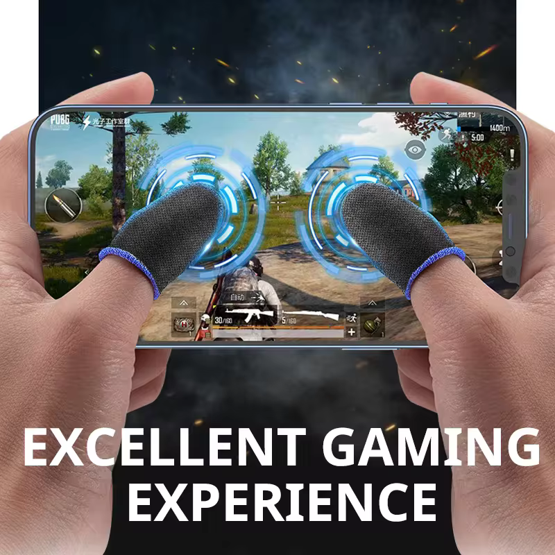 Capa para dedo de jogos, adequada para controladores de jogos, anti-suor, anti-riscos, para tela sensível ao toque, luva para polegar.