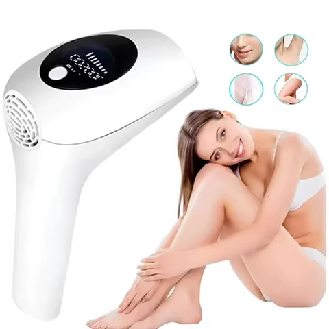 Depilador Laser Portatil 8 Niveis de Intensidade 900 Mil Pulsos Eficaz e Indolor Ideal Para Uso em Casa e Viagens