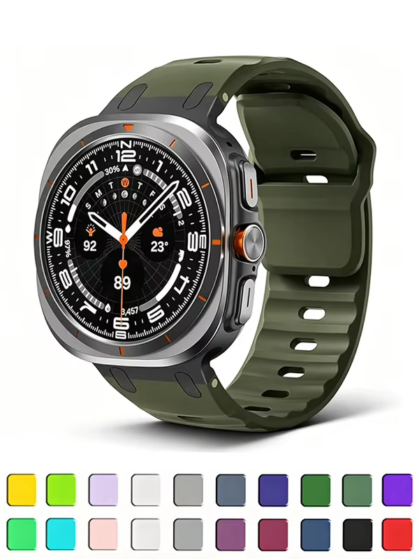 Pulseira de Metal+Silicone para Samsung Galaxy Watch Ultra2 47mm, Pulseira Esportiva, Correia para Galaxy Watch Ultra