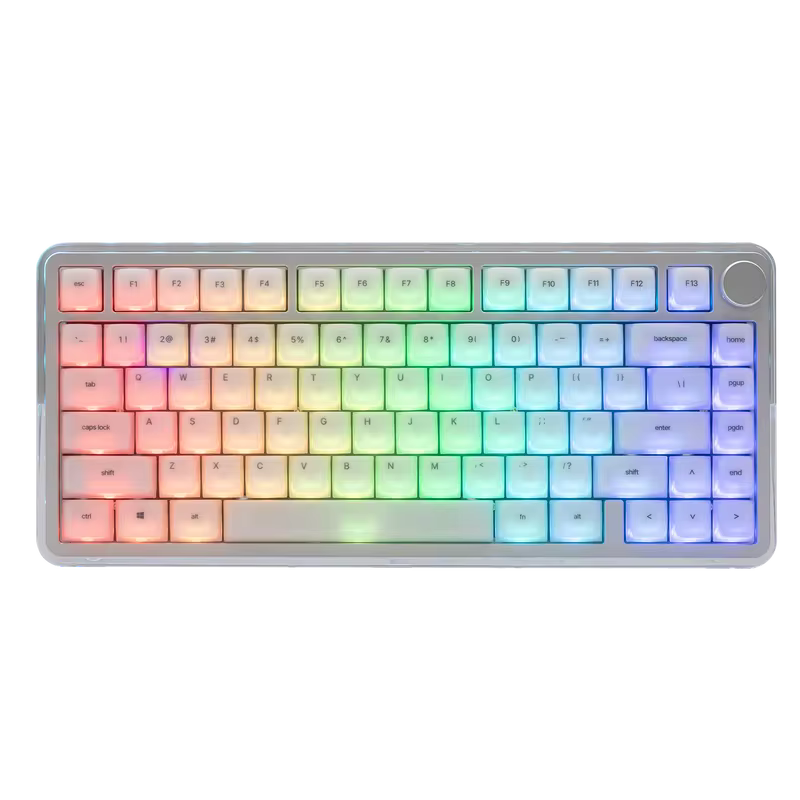 EPOMAKER AegisSil Conjunto de Teclas 113 Teclas Perfil Cherry de Silicone para Teclado Mecânico com Letras Impressas na Frente