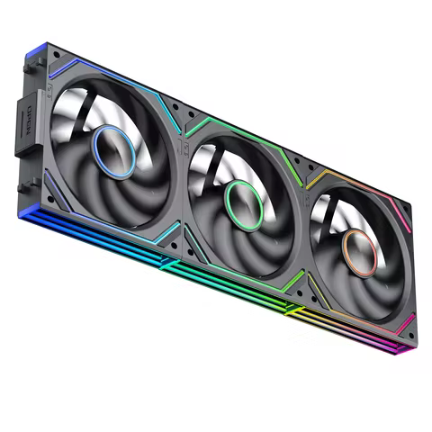 Ventoinha de CPU Jungle Leopard Interstellar V2 SE ARGB com Conexão Sem Fio, Espelho Infinito Prismático de 120mm e Design Modular