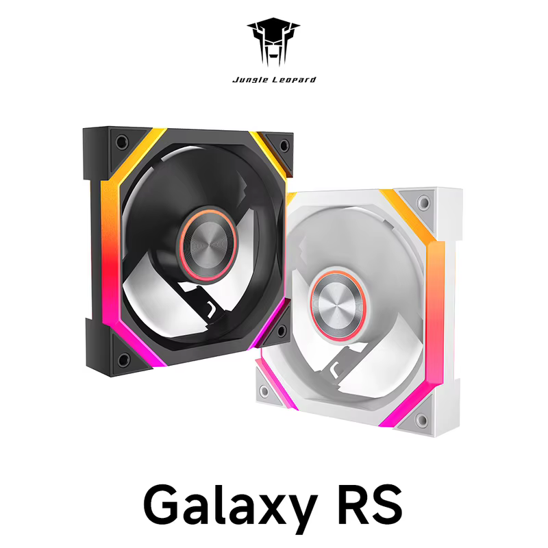 Ventiladores de Gabinete Galaxy RS Dual-Tone Sunburst, Ventiladores ARGB PWM Interligados com Efeito de Iluminação LED Contínuo para Gabinete de Computador Gamer