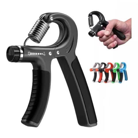 Hand Grip Profissional Ajustável 5-60Kg para Fortalecimento do Antebraço, Fisioterapia e Reabilitação com Contador