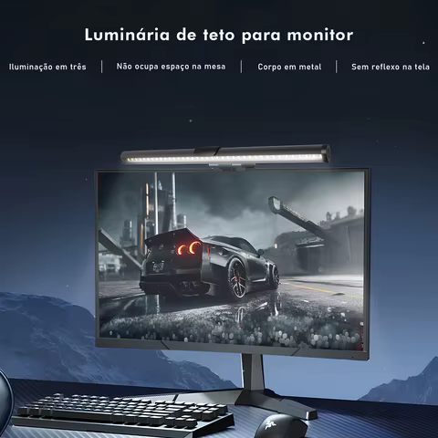 Light Bar Monitor, Led, Luminária, Notebook, Lightbar para Monitor, Luminaria， Abajur Luminária， Luminária Monitor， Coibeu