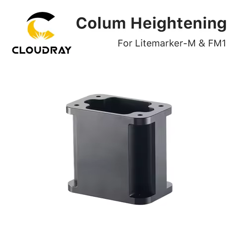 Lente F-theta preta com aumento de coluna Cloudray personalizada para máquina de marcação a laser Litemarker-M e FM1 de 30/50/60W