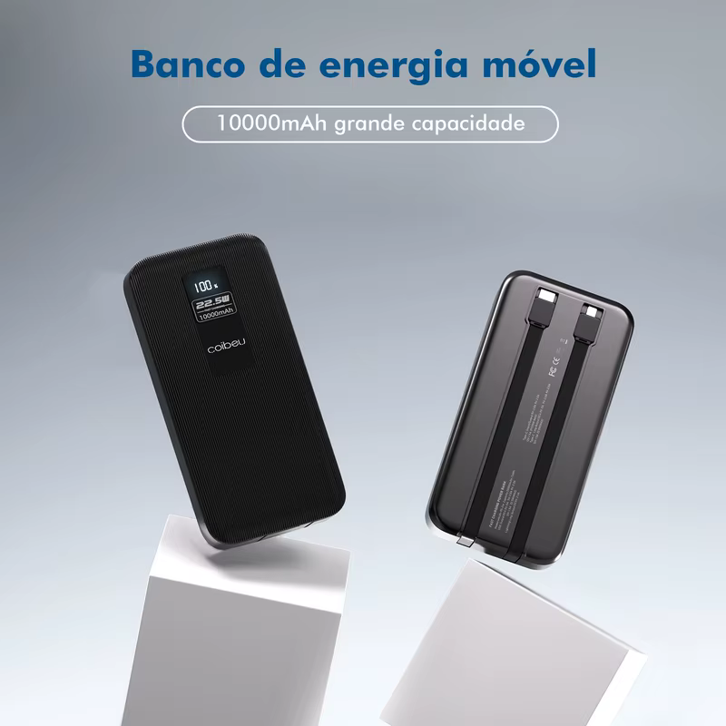 Powerbank, Powerbank 10000mah, Powerbak, Power Bank Portátil, Bateria Portátil, Pilhas Recarregáveis, Coibeu, 23W