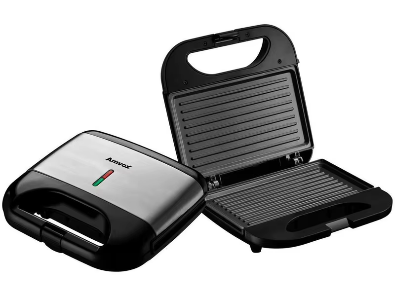 Sanduicheira Amvox AMS 500 Preta 750W - 110V