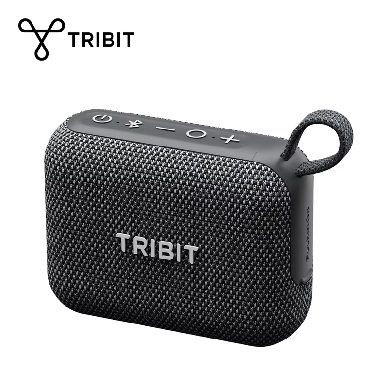 Caixa de Som Portátil TRIBIT PocketGo IP68 à Prova d'Água, Leve, Bluetooth com Slot para Cartão TF, 20 Horas de Reprodução para Caminhadas
