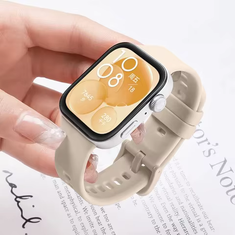 Pulseira de Silicone Esportiva para Huawei Watch Fit 3 / Fit 4 Pro, Acessório de Substituição Compatível com Huawei Watch Fit 5