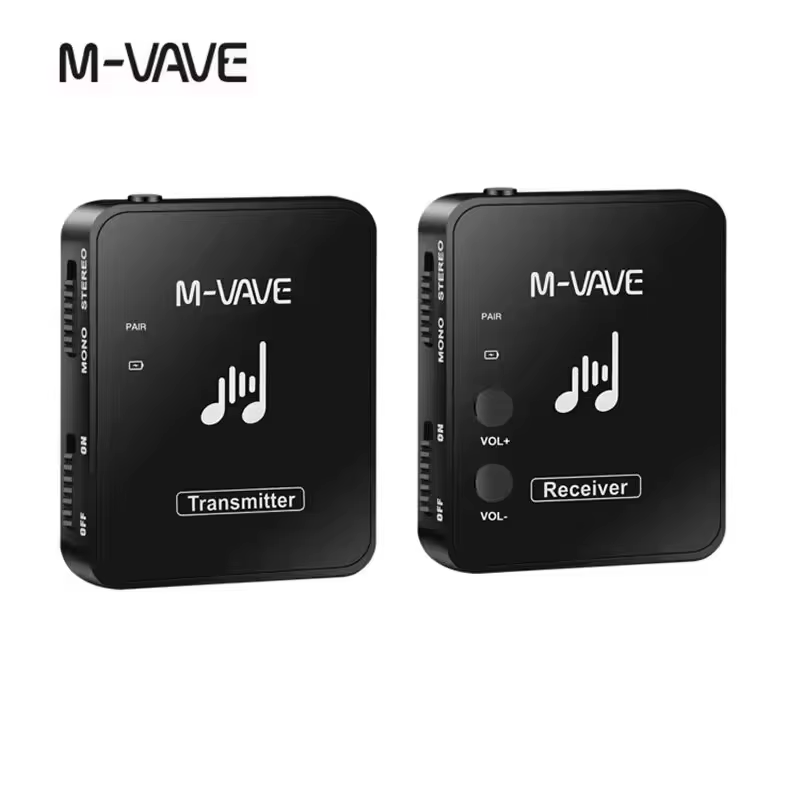 M-VAVE WP-10 sistema de áudio sem fio fone de ouvido monitor transmissão sem perdas estéreo mono gravador recarregável transmissor receptor