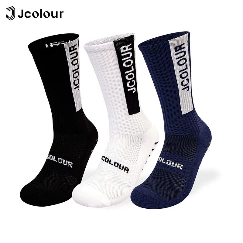 Novas meias esportivas, Meias de corrida masculinas, Respiráveis, absorventes de suor, Simples e elegantes de comprimento médio