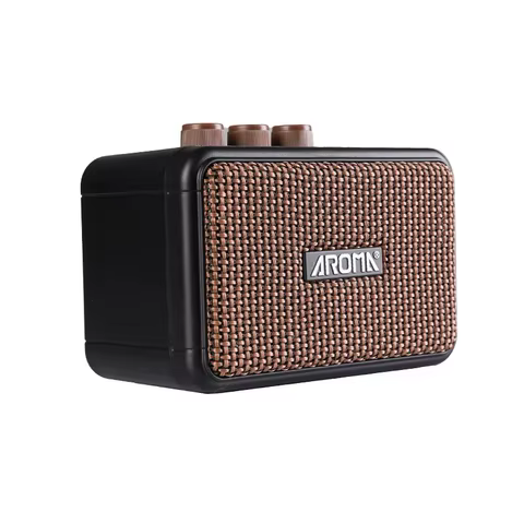 Amplificador Aroma AG-04 Mini Bluetooth, Caixa de Som Portátil, Amplificador de Guitarra Elétrica com Saída de 5W, Acessórios para Guitarra Elétrica